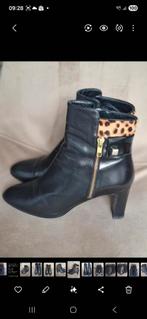 Mooie Nalini enkellaarsjes maat 37 met luipaard detail, Verzenden