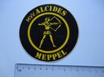 sticker oud MEPPEL MVV Alcides voetbal club retro vintage, Verzamelen, Stickers, Verzenden, Zo goed als nieuw, Bedrijf of Vereniging