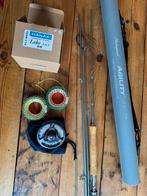 Shakespeare agility 9,6 #7. Hanak reel met airflo lijnen., Ophalen of Verzenden, Zo goed als nieuw, Molen