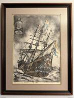 Ets van Oscar verpoorten, Antiek en Kunst, Kunst | Schilderijen | Modern, Ophalen