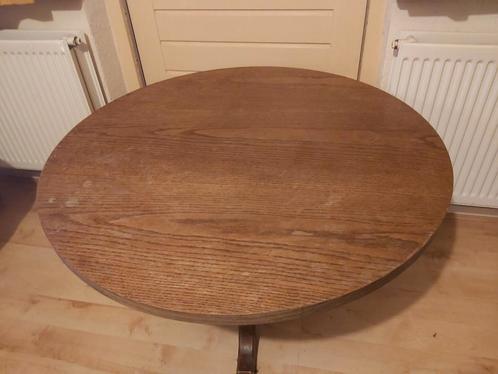 Ronde Houten tafel 88.5 cm, Huis en Inrichting, Tafels | Eettafels, Zo goed als nieuw, 50 tot 100 cm, 50 tot 100 cm, Rond, Ophalen