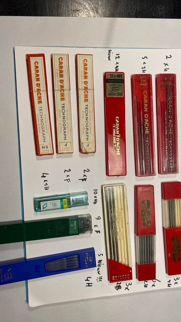 Grafietstiften, Hobby en Vrije tijd, Tekenen, Gebruikt, Potlood of Stift, Ophalen of Verzenden