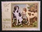 AJMAN - jachthonden 1968, Verzenden, Gestempeld, Midden-Oosten