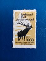 Sluitzegel , behoud het deelderwoud , gebruikt, Ophalen of Verzenden, Gebruikt