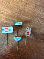 Vintage Eru Kaas speldjes - Set van 4, Verzamelen, Speldjes, Pins en Buttons, Ophalen of Verzenden, Gebruikt, Merk, Button