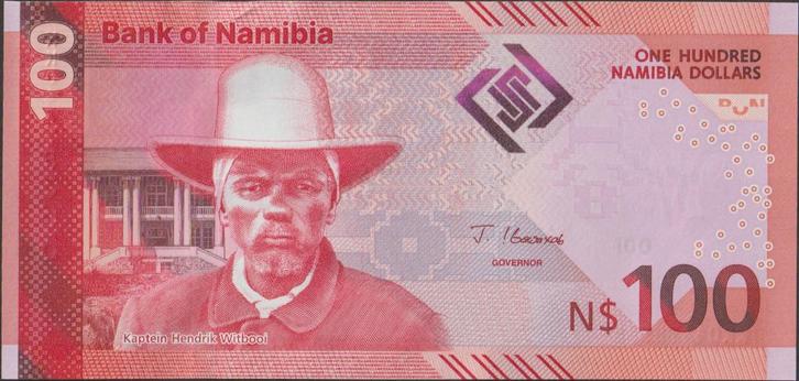 Namibië 100 dollars 2025 UNC p.23 (# 8), Postzegels en Munten, Bankbiljetten | Afrika, Los biljet, Overige landen, Verzenden