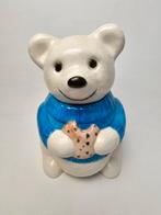 # Vintage Keramische Teddybeer Koektrommel, Gebruikt, Overige typen, Ophalen of Verzenden, Overige stijlen