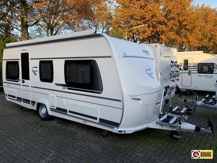 Fendt Bianco Selection 515 SG Mover/Luifel/Fietsdr., Caravans en Kamperen, Caravans, Bedrijf, tot en met 4, 1250 - 1500 kg, Rondzit