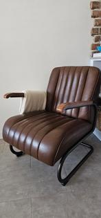 Cognac fauteuil, zgan!, Ophalen, Zo goed als nieuw, 75 tot 100 cm