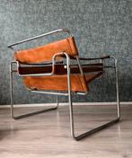 Vintage “Wassily” Chair, Cognac Leather, Italy, 1970s, Huis en Inrichting, Fauteuils, Ophalen, Gebruikt, -, -