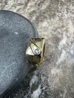14k Gouden Massieve Zegelring, 19 tot 20, Ophalen of Verzenden, Zo goed als nieuw, Dame of Heer