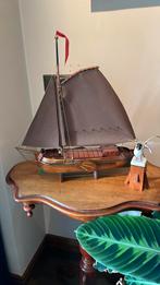 Houten modelboot met meeuw, Ophalen of Verzenden, Zo goed als nieuw