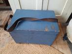 Oude kist opbergkist viskoffer brocante viskist houten, Ophalen of Verzenden