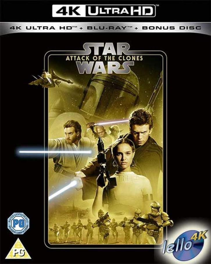 Blu-ray 4K: Star Wars: Episode II - Attack of the Clones UK, Cd's en Dvd's, Blu-ray, Nieuw in verpakking, Science Fiction en Fantasy