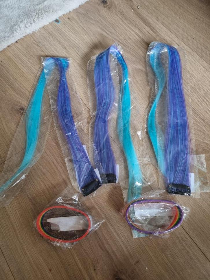 Nieuwr zeemeermin Haar & Regenboog Armbandjes Set, Kinderen en Baby's, Kindermode-accessoires, Nieuw, Ophalen of Verzenden