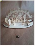 Houten kerststal, Diversen, Kerst, Onbekend, Ophalen of Verzenden, Zo goed als nieuw, Losse verkoop