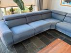 Grote Blauwe Hoekbank met Relaxfunctie, Huis en Inrichting, Banken | Bankstellen, Ophalen, Gebruikt, Hoekbank, 300 cm of meer