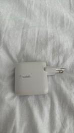 Belkin Dual USB-C Oplader 63W - GaN Snellader - Wit, Ophalen of Verzenden, Zo goed als nieuw