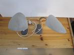 2x antieke nachtlamp jaren 50, Huis en Inrichting, Lampen | Tafellampen, Ophalen of Verzenden, Gebruikt, Metaal, Minder dan 50 cm