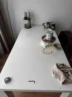 Glans witte eettafel te koop, Ophalen of Verzenden