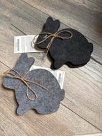 Vilt Onderzetters Konijn - Nieuw!, Ophalen of Verzenden, Zo goed als nieuw, Glas of Kopje