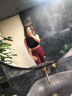 Zwart Crop Top met Col - Maat S, Kleding | Dames, Tops, Zwart, Ophalen of Verzenden, Onbekend, Zo goed als nieuw