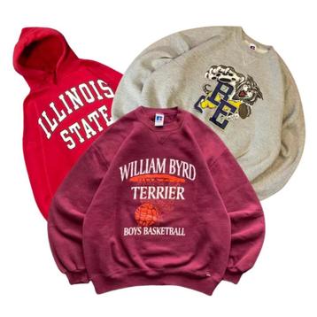 100x College Hoodie / Sweater Mix Vintage OP=OP beschikbaar voor biedingen