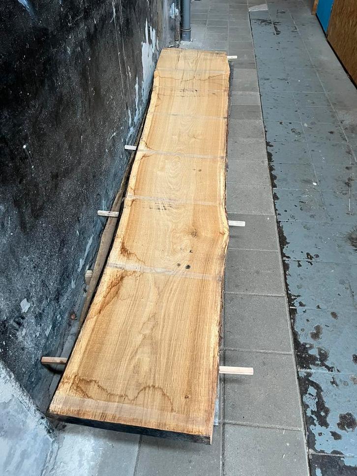 Frans eiken schaaldelen 55mm dik, Doe-het-zelf en Verbouw, Hout en Planken, Zo goed als nieuw, Eiken, Ophalen of Verzenden