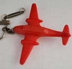Vintage Sleutelhanger Vliegtuig Rood, Ophalen of Verzenden