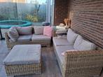 Tuinset wicker, Tuin en Terras, Tuinsets en Loungesets, Ophalen, Gebruikt, 6 zitplaatsen, Wicker