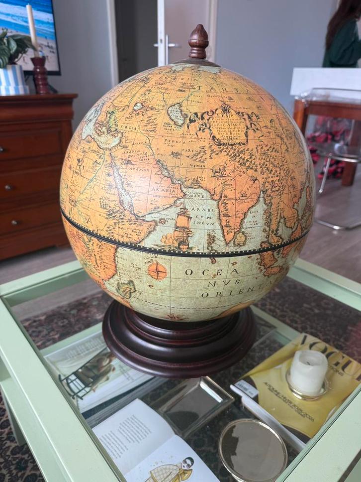 Italiaanse Globe Drankglobe / Barglobe – Zoffoli, Huis en Inrichting, Woonaccessoires | Wereldbollen, Zo goed als nieuw, Ophalen