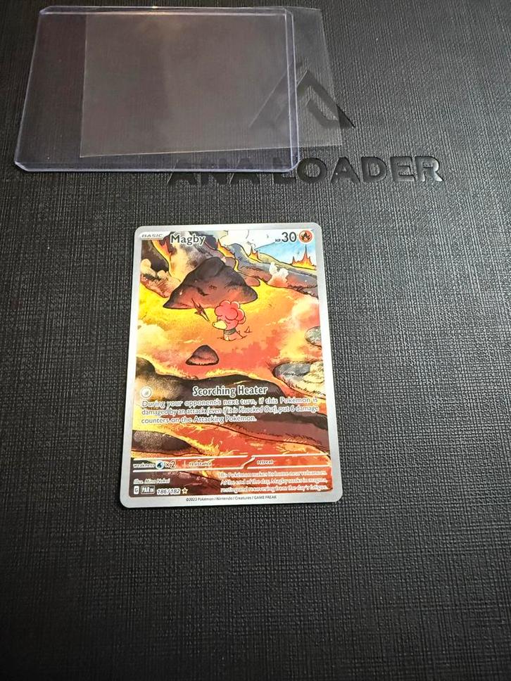 Magby Full Art 186/182 - Near Mint, Hobby en Vrije tijd, Verzamelkaartspellen | Pokémon, Zo goed als nieuw, Losse kaart, Ophalen of Verzenden