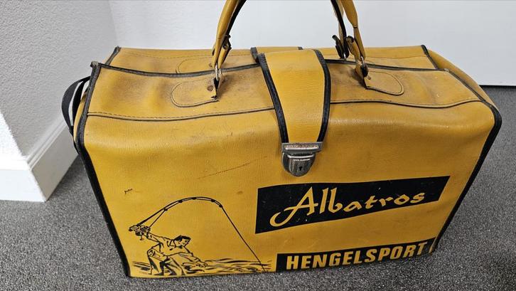 Vintage Albatros Hengelsport Koffer - Opknapper, Watersport en Boten, Hengelsport | Algemeen, Gebruikt, Koffer of Tas, Ophalen of Verzenden