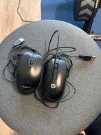 Logitech & HP Muis Set - Bedraad, Rechtshandig, Muis, Gebruikt, Ophalen of Verzenden