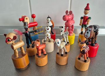 Drukpoppetjes, drukfiguurtjes 12x beschikbaar voor biedingen