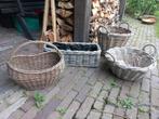 4 mooie manden bloembakken, Ophalen, Minder dan 30 cm, Minder dan 60 cm, Rond