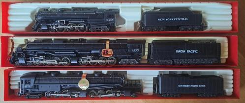 3 Amerikaanse stoomlocomotieven Rivarossi, Hobby en Vrije tijd, Modeltreinen | H0, Nieuw, Locomotief, Gelijkstroom, Overige merken