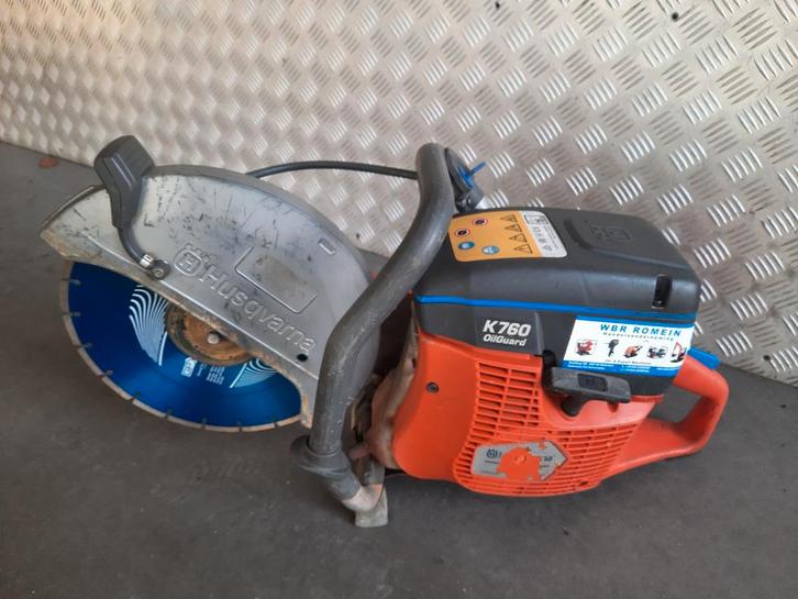 Husqvarna K760 bandenzaag / motorslijper incl zaagschijf, Doe-het-zelf en Verbouw, Gereedschap | Zaagmachines, Gebruikt, Overige typen