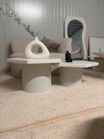 Set salontafels beige hexagon, Ophalen, 50 tot 100 cm, Tables by Leon, Info@tablesbyleon.nl