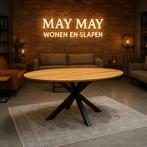 Eettafel Ovaal vlak blad Mango 160 Direct/Leverbaar E-7228