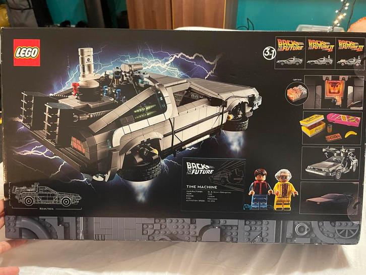 LEGO 10300 Back to the Future Tijdmachine, Kinderen en Baby's, Speelgoed | Duplo en Lego, Zo goed als nieuw, Lego, Complete set