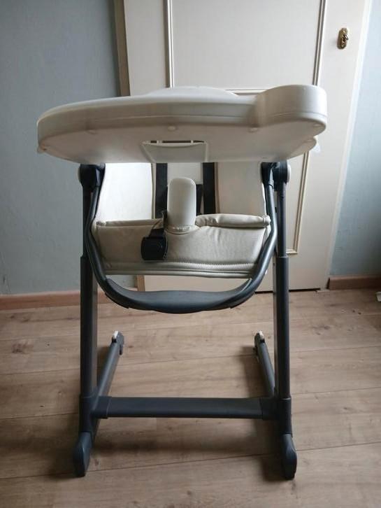 Moby Systeem Ines Kinderstoel, Kinderen en Baby's, Kinderstoelen, Gebruikt, Meegroeistoel, Aanschuifbaar, Afneembaar eetblad, Gordel(s)