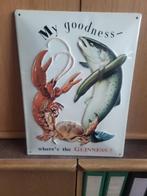 GUINNESS BEER - 105 - GUINNESS+ VANGST., Ophalen, Nieuw, Reclamebord, Plaat of Schild, Overige merken