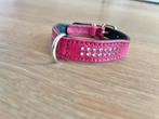 🌸 Hunter swarovski leren halsband roze XXS/24 cm 🌸, Dieren en Toebehoren, Ophalen of Verzenden, Zo goed als nieuw