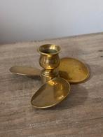 Vintage messing kandelaar schroef, Ophalen of Verzenden, Koper of Brons