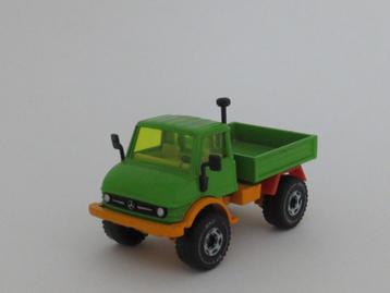 groen/oranje Unimog van Siku, 1:55, izgst beschikbaar voor biedingen