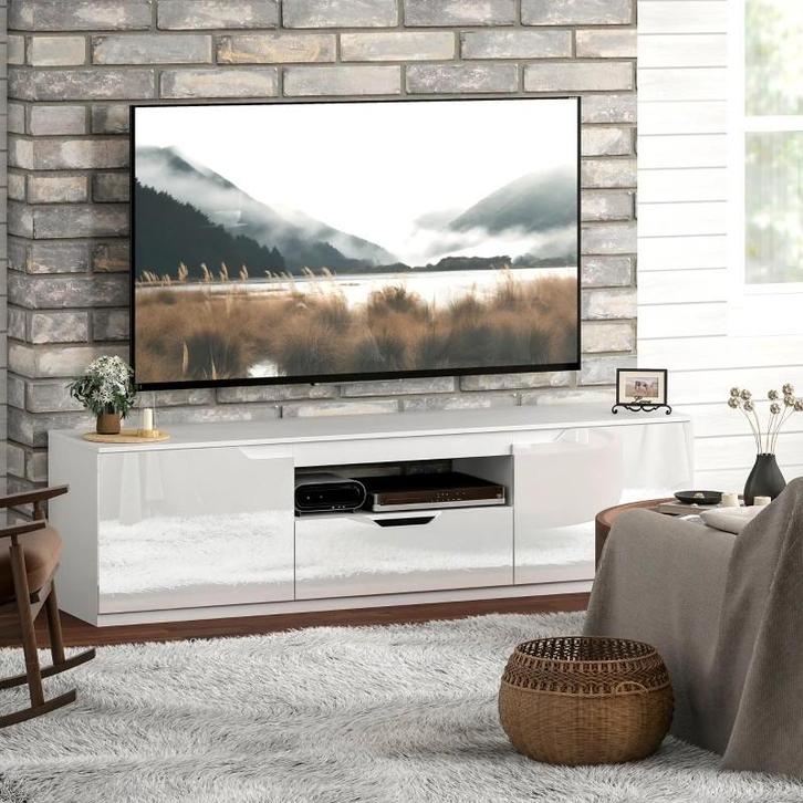 Nieuw Moderne TV meubel tv kast 160 cm, Huis en Inrichting, Kasten | Televisiemeubels, Nieuw, Minder dan 100 cm, 150 tot 200 cm