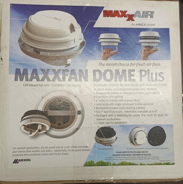 maxxfan dome, Caravans en Kamperen, Camper-accessoires, Nieuw, Ophalen of Verzenden