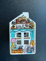 Blonde Kaarslichthouder Huisvorm, Overige materialen, Gebruikt, Wit, Ophalen of Verzenden