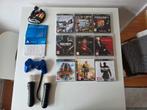 PlayStation 3-games, bewegingscontrollers en controllers etc, Ophalen of Verzenden, Zo goed als nieuw, Met 2 controllers, Slim